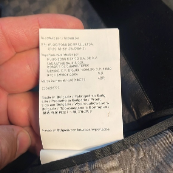 Tuxedo jacket Hugo boss black cotton like new . - Picture 10 of 10